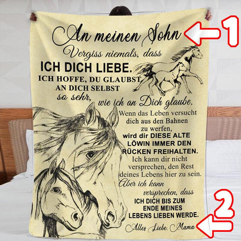 Divesart - Decke von Mutter zu Sohn - "Loyalität"