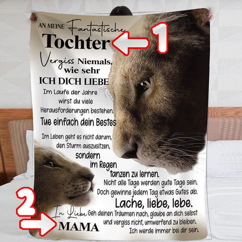 Divesart - Decke von Mutter zu Tochter - "Ich bin immer bei dir"