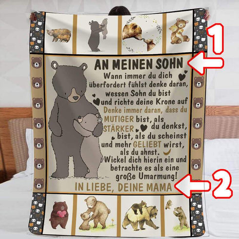 Divesart - Decke von Mutter zu Sohn - "Es ist ein großes Glück, dass ich dich habe"