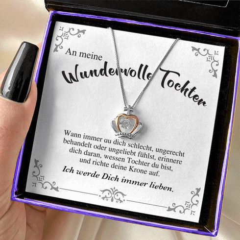 Divesart - Kronen Halskette - An meine wundervolle Tochter