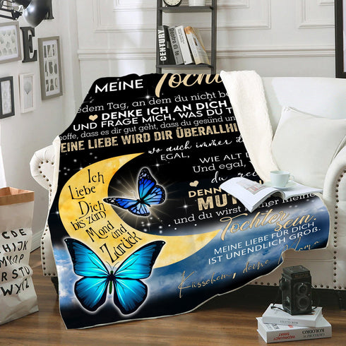 "An meine Tochter" Decke - Mond