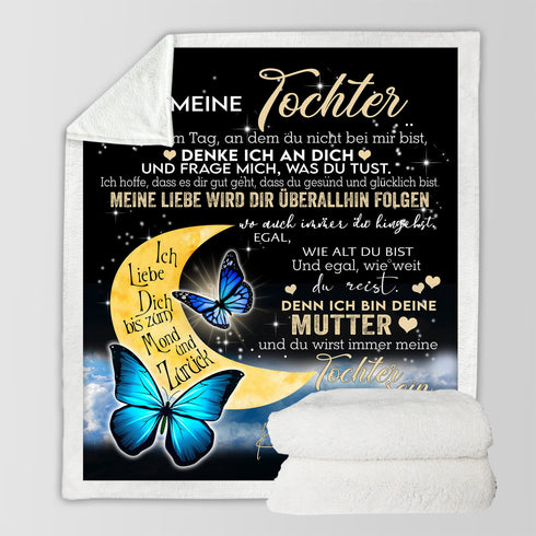 "An meine Tochter" Decke - Mond