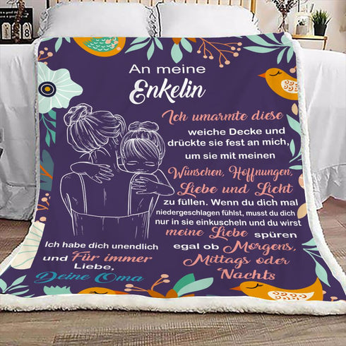 "An meine Enkelin" Decke - Liebe