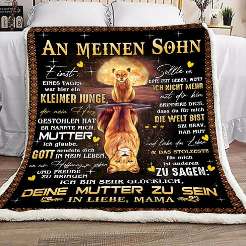 "An meinen Sohn" Decke - Tigris