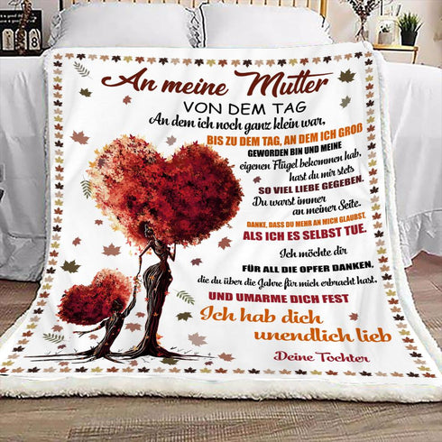 "An meine Mama" Decke - Baum