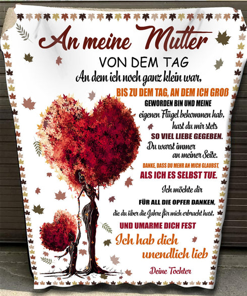"An meine Mama" Decke - Baum