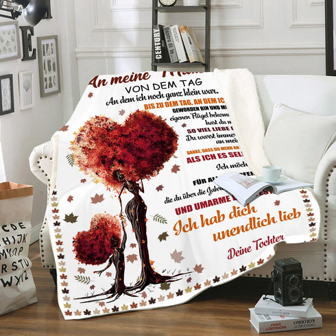 "An meine Mama" Decke - Baum