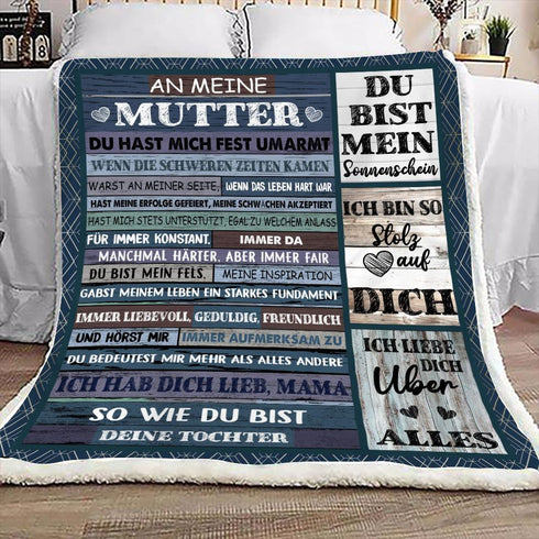 "An meine Mamma" Decke - Mein Sonnenschein