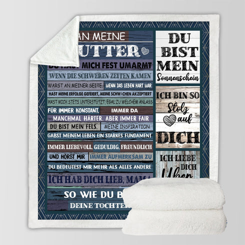 "An meine Mamma" Decke - Mein Sonnenschein