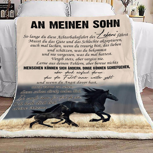 "An meine Sohn" Decke - Hengst