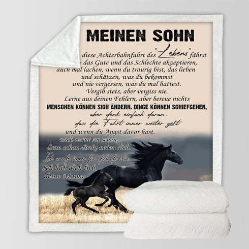 "An meine Sohn" Decke - Hengst
