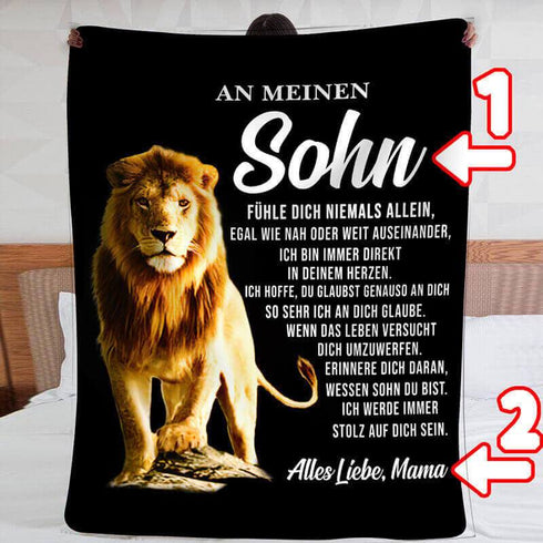 Divesart - Decke von Mutter zu Sohn - "Du bist eine Kraft"