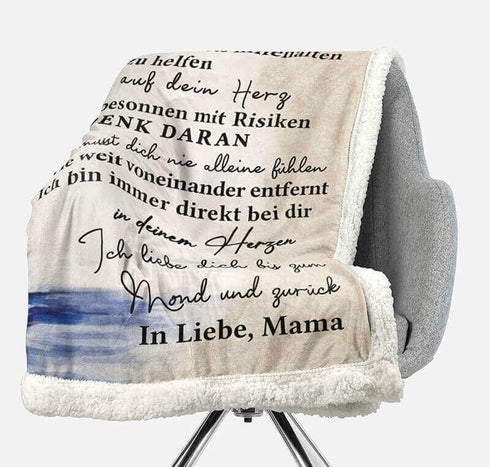 Divesart - Decke von Mutter zu Sohn - "Meeresbrise"