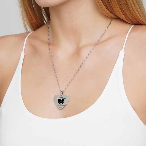 Zeit zurück - Herzanhänger graviert für einen geliebten Menschen