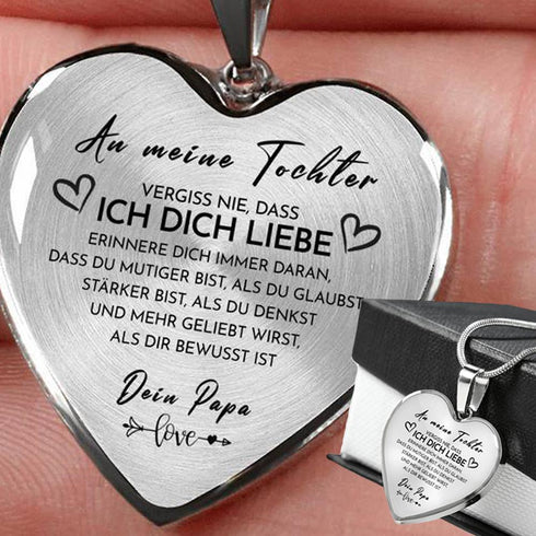 Divesart - Herz Halskette - An meine Tochter von Papa