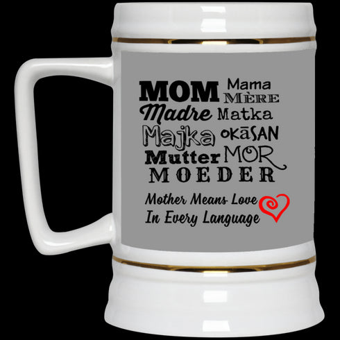 Mother Means Love In Every Language Mug Gift For Mom