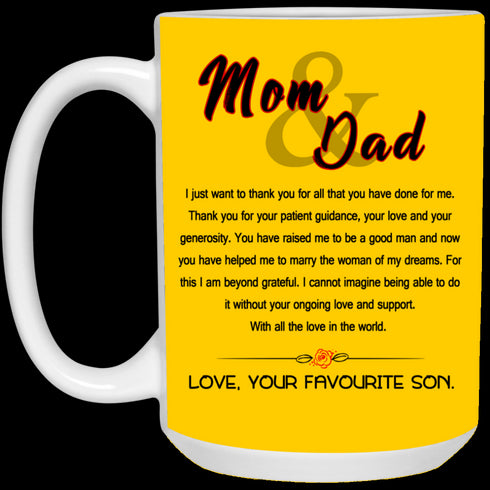 Awesome Gift For Your Parents Thank You For Your Love Mug - Famh