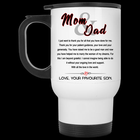 Divesart - Awesome Gift For Your Parents Thank You For Your Love Mug - Famh