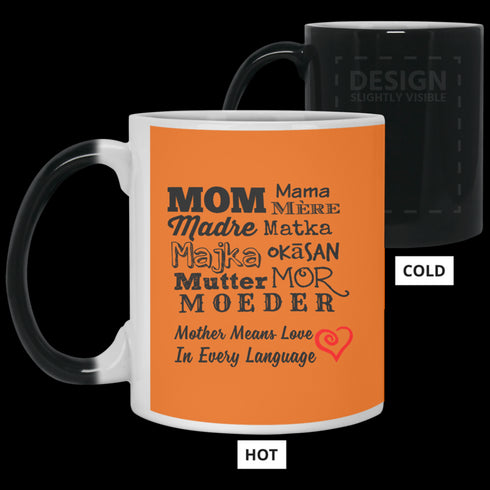 Mother Means Love In Every Language Mug Gift For Mom