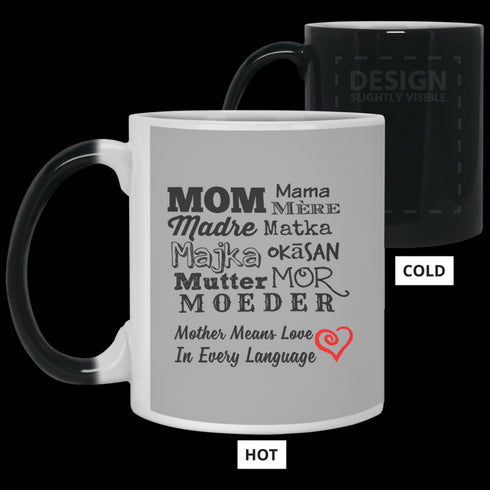 Mother Means Love In Every Language Mug Gift For Mom