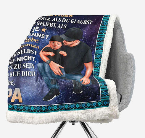 Divesart - Decke vom Vater an den Sohn - "Die ganze Welt ist für dich"