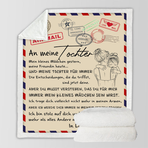 "An meine Tochter" Decke - Postkarte 2