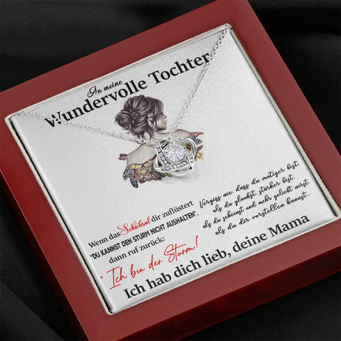 "An meine Tochter" Halskette - Schmetterling