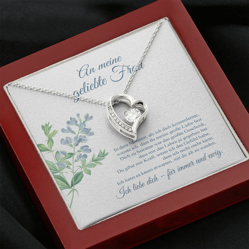 "An meine Frau" Halskette - Blume