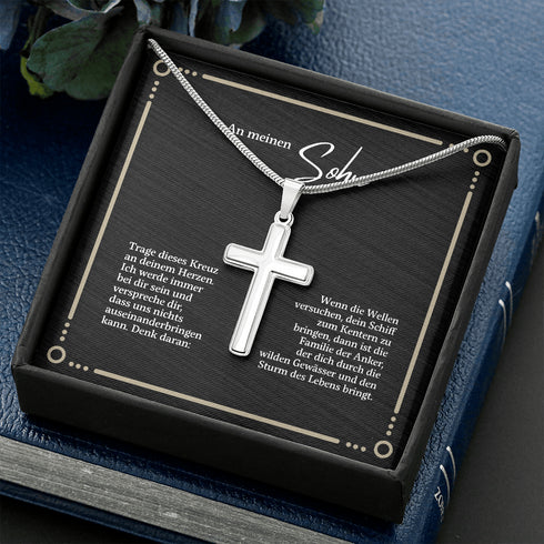 "An meine Sohn" Halskette - Kreuz