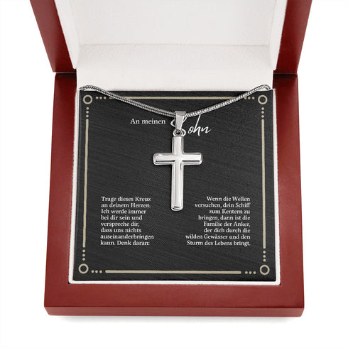 "An meine Sohn" Halskette - Kreuz