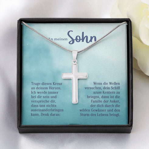 "An meine Sohn" Halskette - Kreuz