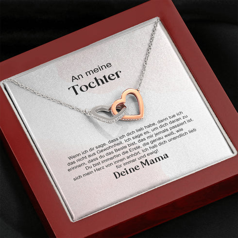 "An meine Tochter" Halskette - Ich liebe dich