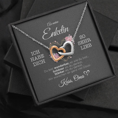 "An meine Enkelin" Halskette - Herzkranz