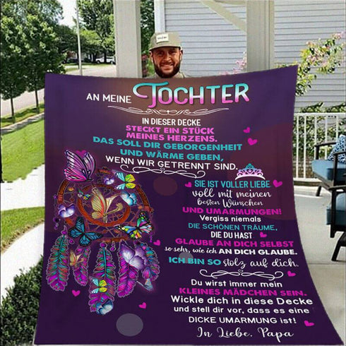Divesart - Decke vom Vater an die Tochter - "Träume, die uns Flügel verleihen"