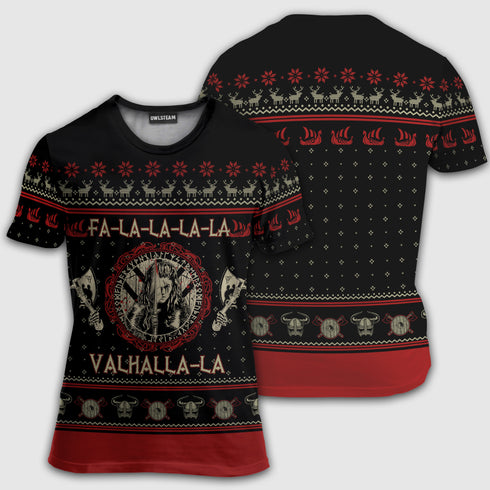 Viking valhalla shieldmaiden black and red 2 - Hoodie - ZIPH01NGA310821