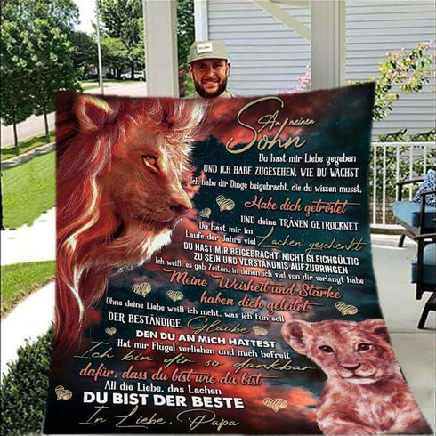 Divesart - Decke vom Vater an den Sohn - "Habe immer Feuer in deiner Seele"