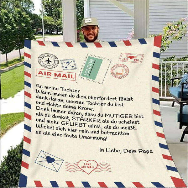 Divesart - Decke vom Vater an die Tochter - "Liebe Brief"