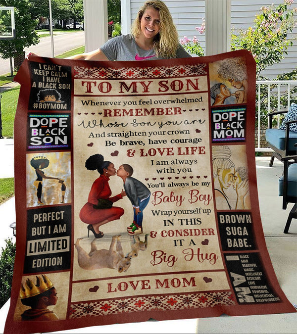 To My Mom From Black Mom Big Hug - Gift For Mom For Mother's Day, Best Idea For Home Decor For Family - Matte Canvas Premium Wall Art Canvas