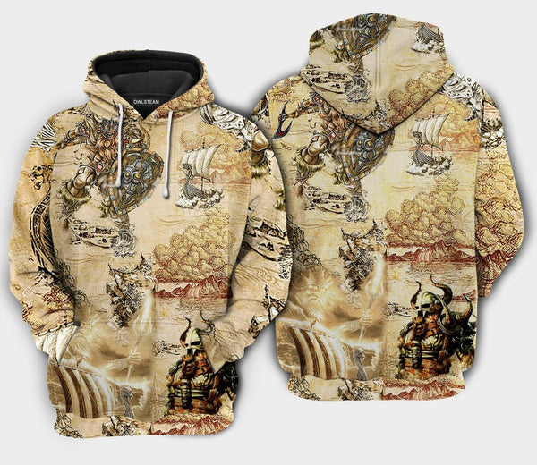 Viking Life Viking Map War - Hoodie - HOOD12NVC150921