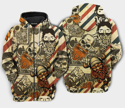 Viking My Rules - Hoodie - HOOD08NVC160921