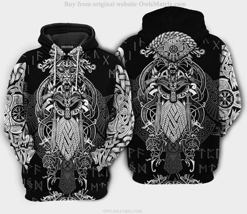 Viking Warrior Blood Metal Style - Hoodie - HOOD06NVC140921