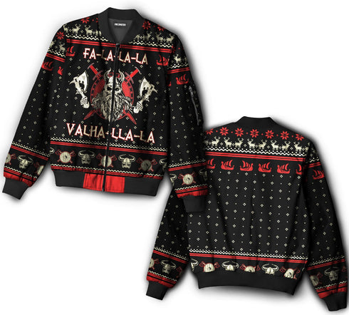 Viking valhalla black and red 2 - Hoodie - ZIPH04FNN310821