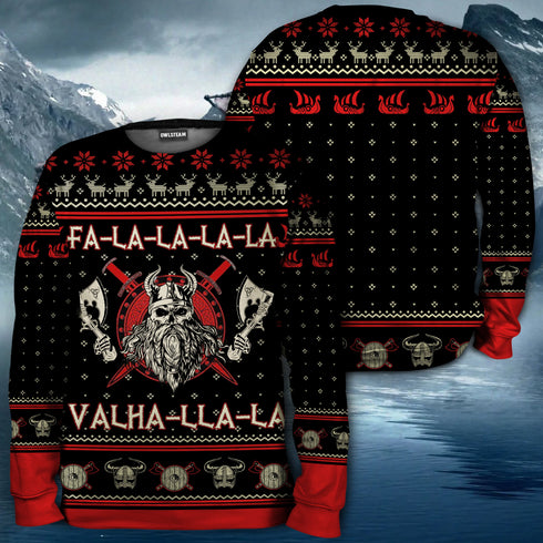 Viking valhalla black and red 2 - Hoodie - ZIPH04FNN310821