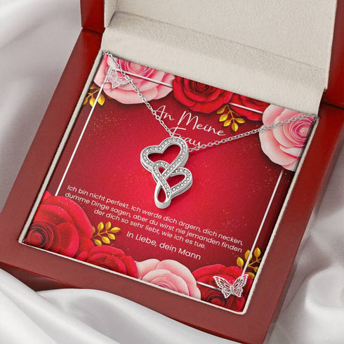 Gold Herz Kette - An Meine Frau