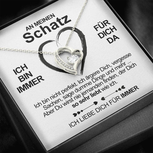 Divesart - Weißgold-Halskette - Für meinen Schatz