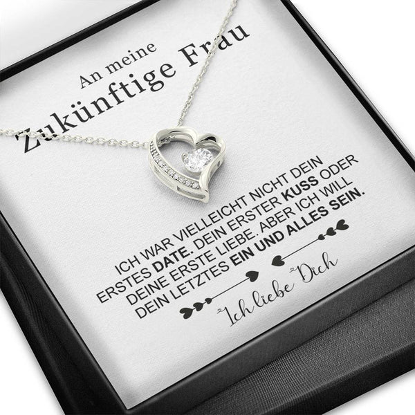 Divesart - Weißgold-Halskette - An meine zukünftige Frau