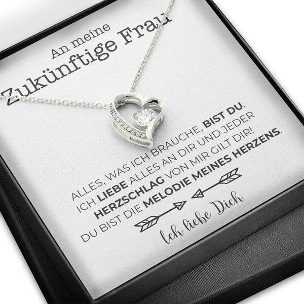 Weißgold-Halskette - An meine zukünftige Frau