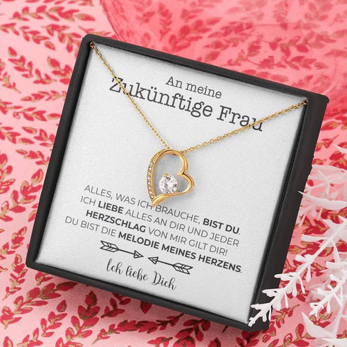 Weißgold-Halskette - An meine zukünftige Frau