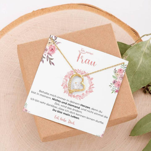 Weißgold Halskette Spezial - An meine Frau