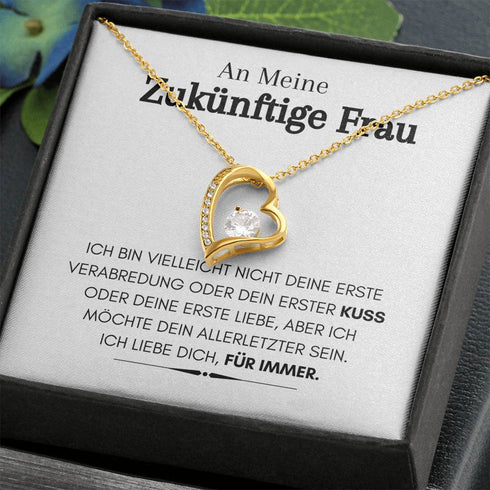Weißgold-Halskette - An meine zukünftige Frau